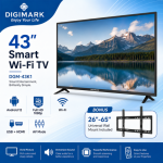 43 Inch Smart TV, Android 12 Wi-Fi HD 1080p, HDMI USB Wall Mount