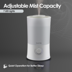 Elektra 2.2L White Ultrasonic Humidifier with Aroma Diffuser