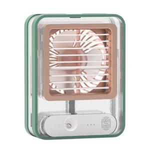 Mini Personal Fan with Spray - Green