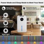 Small Dehumidifier 88oz with Drain Hose, Timer and Sleep Mode