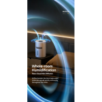USB Rechargeable Humidifier Blue Light Negative Ion Purification Filter