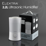 Elektra 2.2L White Ultrasonic Humidifier with Aroma Diffuser