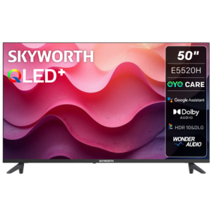 Skyworth 50" E5520H 2K QLED Google Smart TV with Dolby Audio