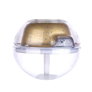 Crystal Aroma Humidifier With Night Light Projection - Gold