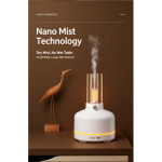 Retro Aroma Diffuser Humidifier Bluetooth Speaker 3 Color Night Light