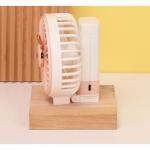 Rechargeable Foldable Mini Handheld / Desktop USB Fan - Yellow