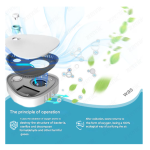 Bltunoed Ozone Air Purifier, 3W, 20mg/h, White