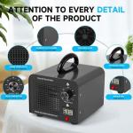 Ozone Generator 60000mg/h Humidity Timer Odour Remover for Home Car Garage
