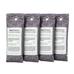 Bamboo Charcoal Air Purifying Bags, 4 x 75g, Natural Air Freshener