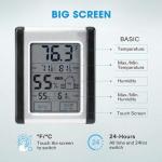 Compact Precision Digital Hygrometer Humidity Temperature Meter. 2 Pack
