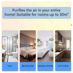 LCD Display, Mini Ozone Generator Air Purifier