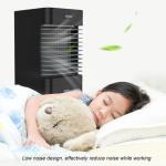 Mini Portable Air Cooler Fan Humidifier, EU Plug, 110-240V, No Battery