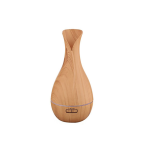 Mini Ultrasonic Aroma Humidifier - Vase Shaped & Light Wood