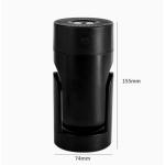 220ML Portable Humidifier with Adjustable Mist Direction Quiet Operation - Black
