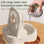 2 in 1 Portable Humidifier Mist Fan with Night Light BA-686