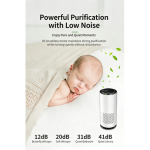 One-Touch Small Air Purifier Activated Carbon Filter Low Noise For Vehicle