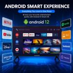 32" HD Smart Android TV with WiFi, Streaming Apps & USB Media Playback