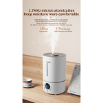 Humidifier 4L Ultrasonic Cool Mist Top Fill Quiet for Bedroom Office White