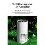 One-Touch Small Air Purifier Activated Carbon Filter Low Noise For Vehicle