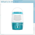 Home Mini Dehumidifier, 1200 Ml / 40.6 Oz Tank, Portable & Quiet 39 Db