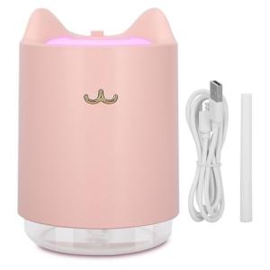Mini USB Air Humidifier 320ML Desktop for Bedroom Home Office Pink RK-W13