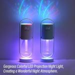 TLXT Mini Humidifier Air Purifier with Rotating Projection USB
