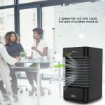 Mini Portable Air Cooler Fan Humidifier, EU Plug, 110-240V, No Battery