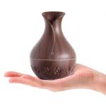 Casey Ultrasonic Aroma Humidifier Dark Hollow Wood Grain