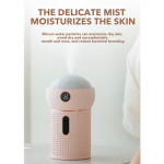 Humidifier - Including Nightlight & Starry Projector - Rechargeable - Soft Pink
